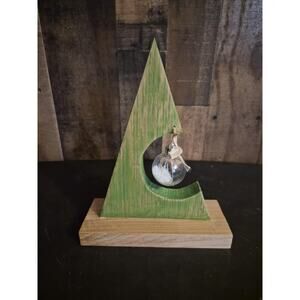 Handcrafted wooden Christmas tree